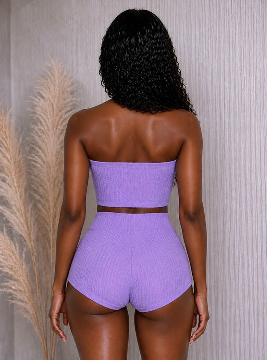Wrinkle Mini Short Set